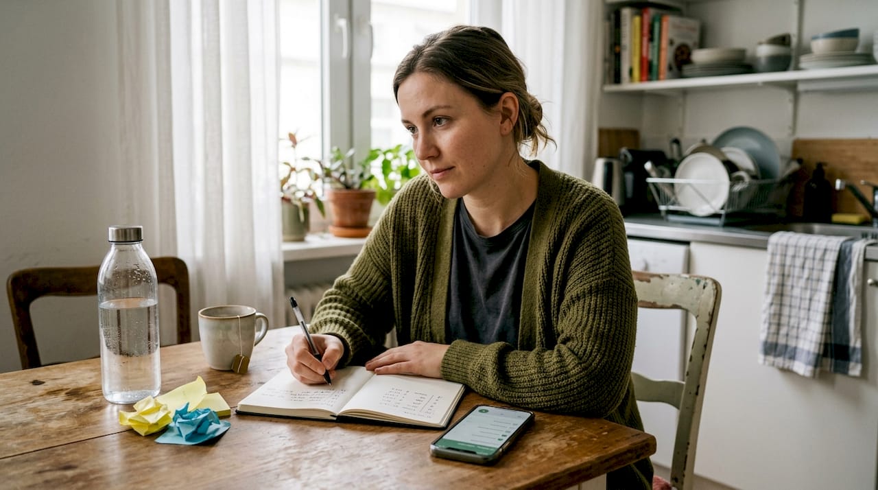 Tracking focus in daily notebook routine