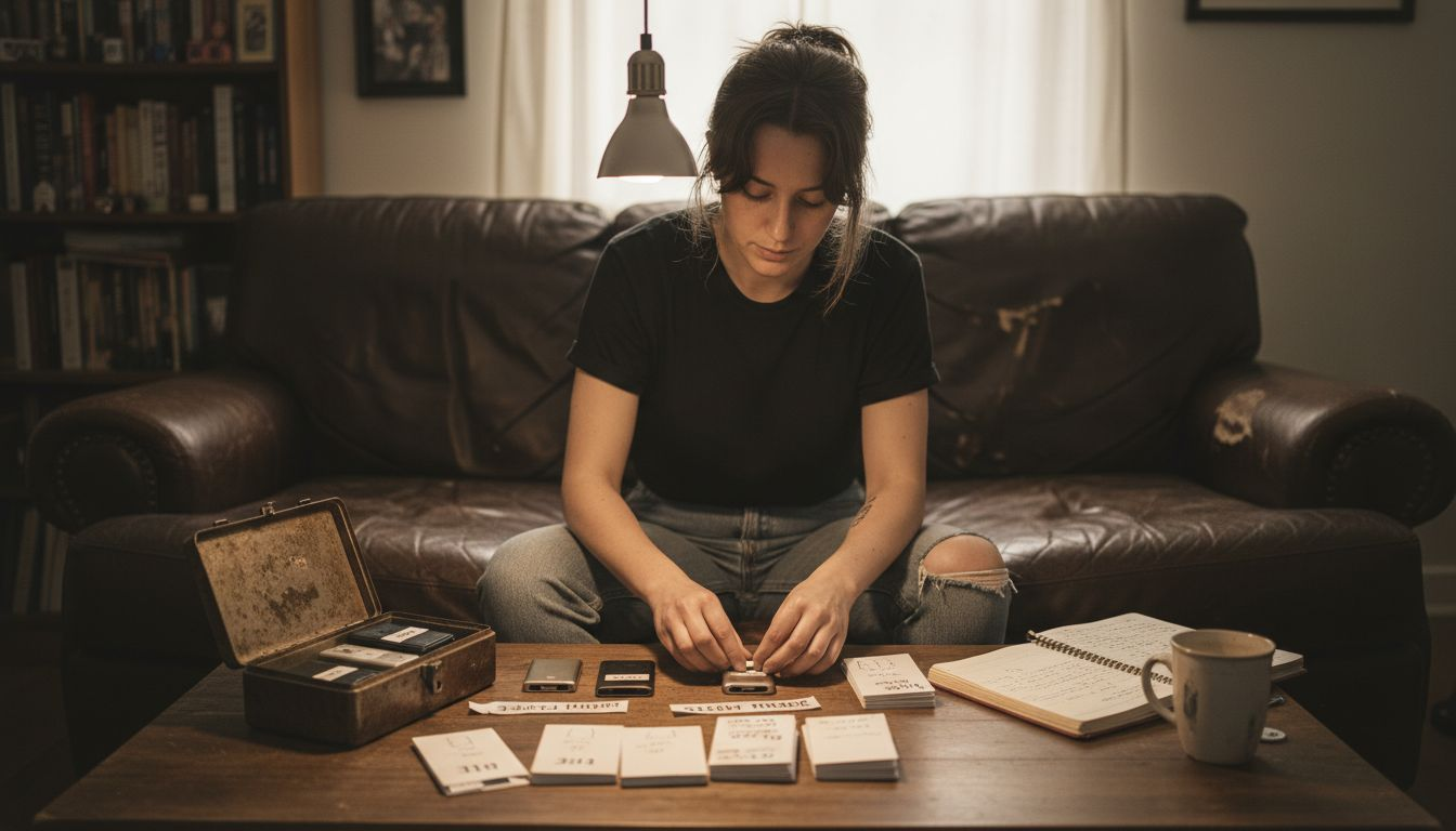Woman preparing secure crypto wallet storage