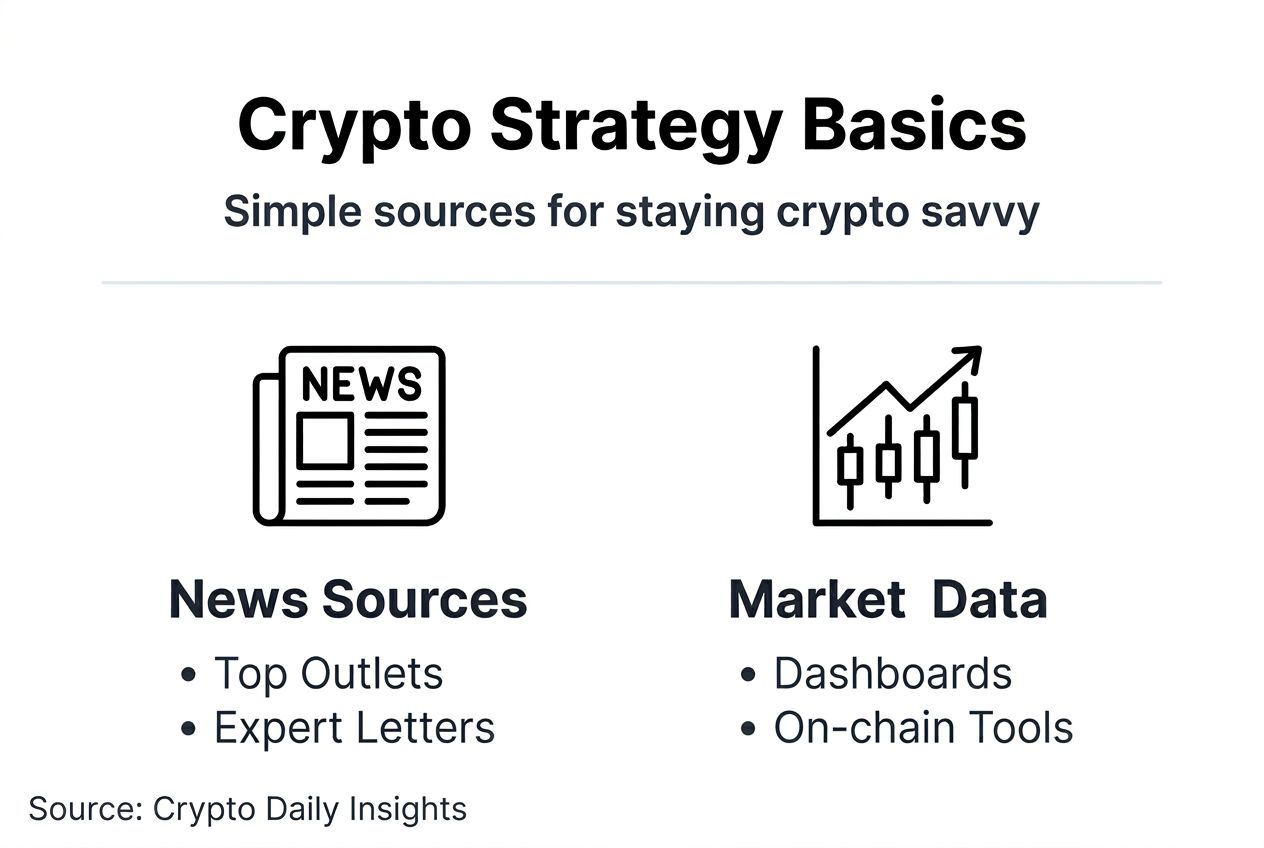 Infographic on core crypto information strategies