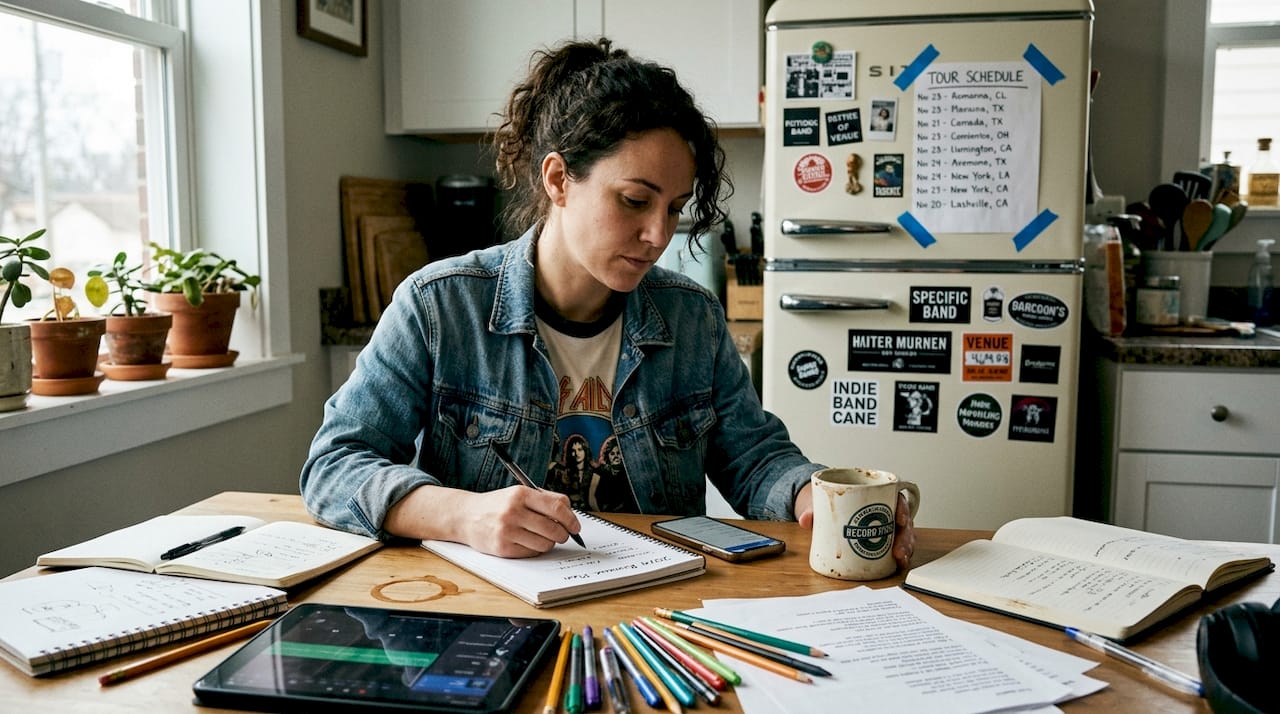 Artist planning diverse income streams