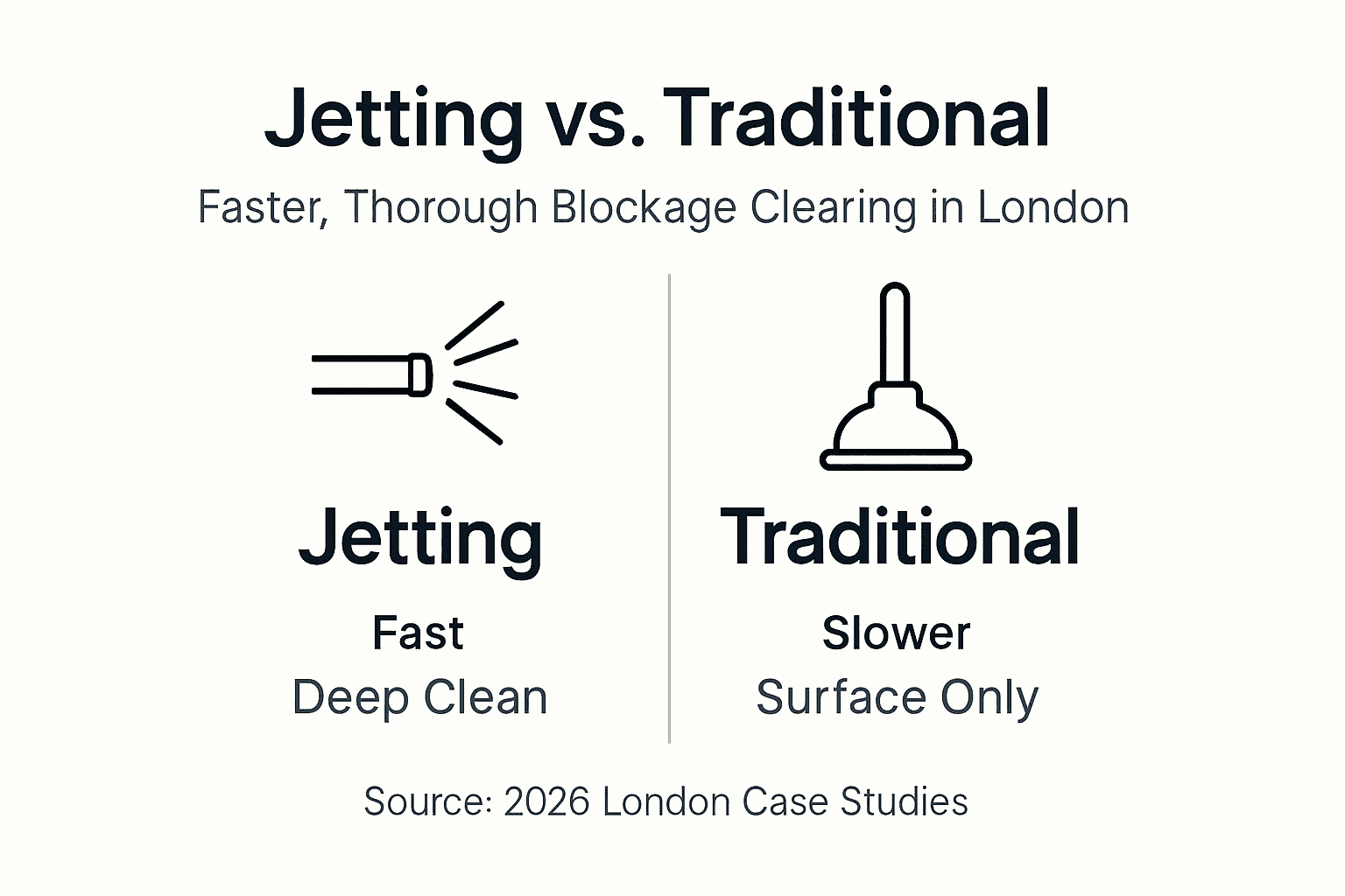 Infographic comparing jetting and traditional methods