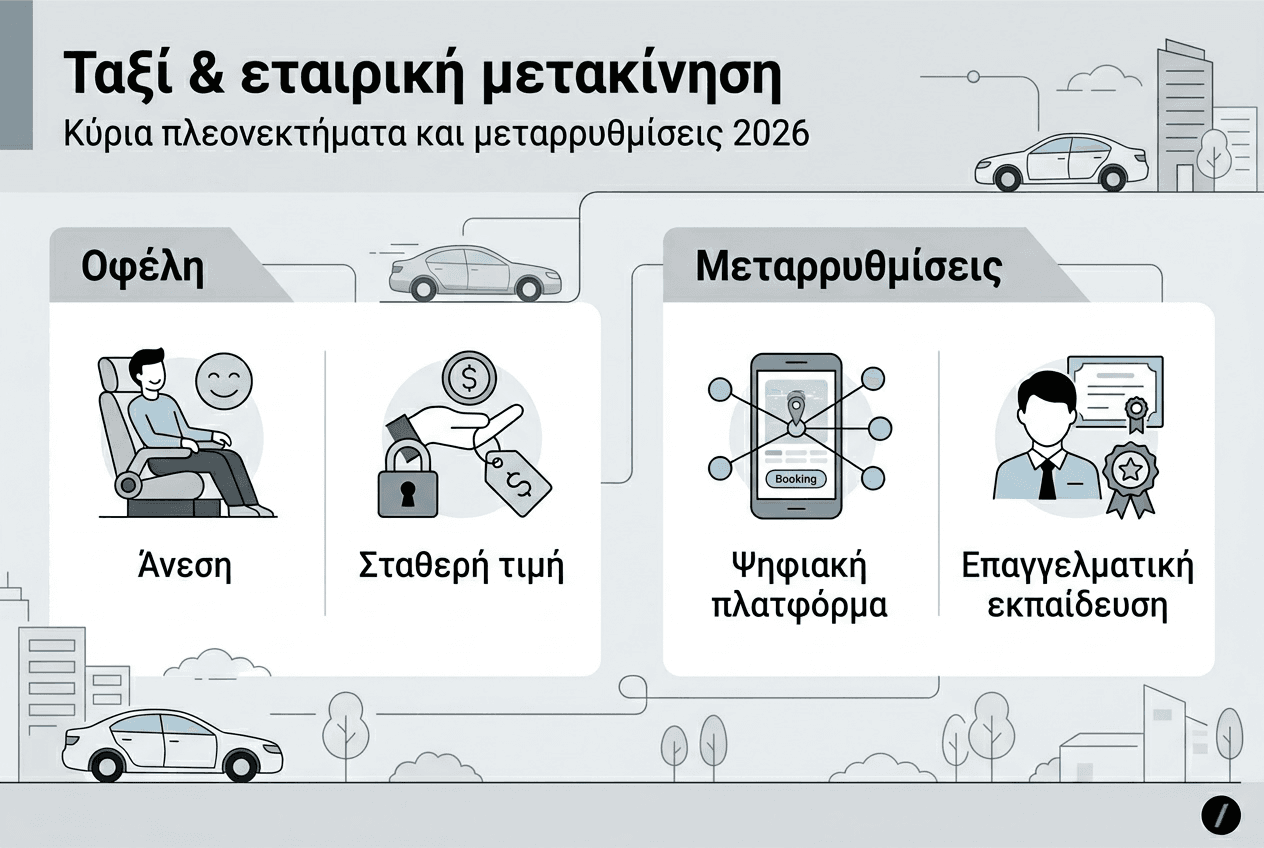 Γραφικό: Τα οφέλη των ταξί και οι αλλαγές που έρχονται στην Κύπρο μέχρι το 2026