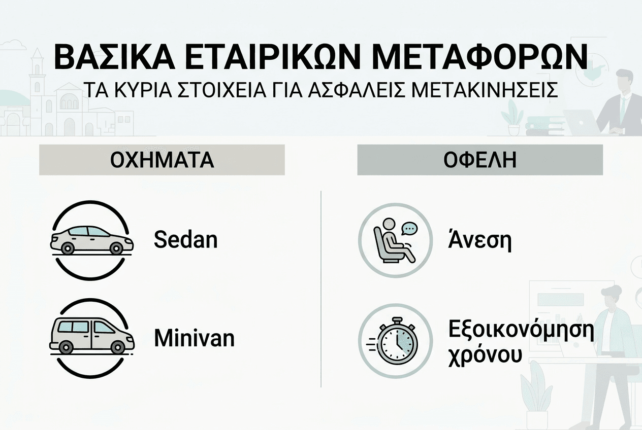 Οδηγός με χρήσιμες πληροφορίες για τις εταιρικές μεταφορές στη Λάρνακα