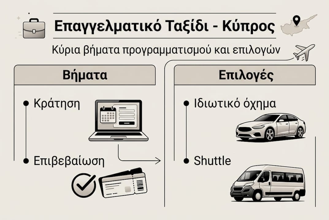 Εικονογραφημένος οδηγός με τα στάδια και τις διαθέσιμες επιλογές μεταφοράς