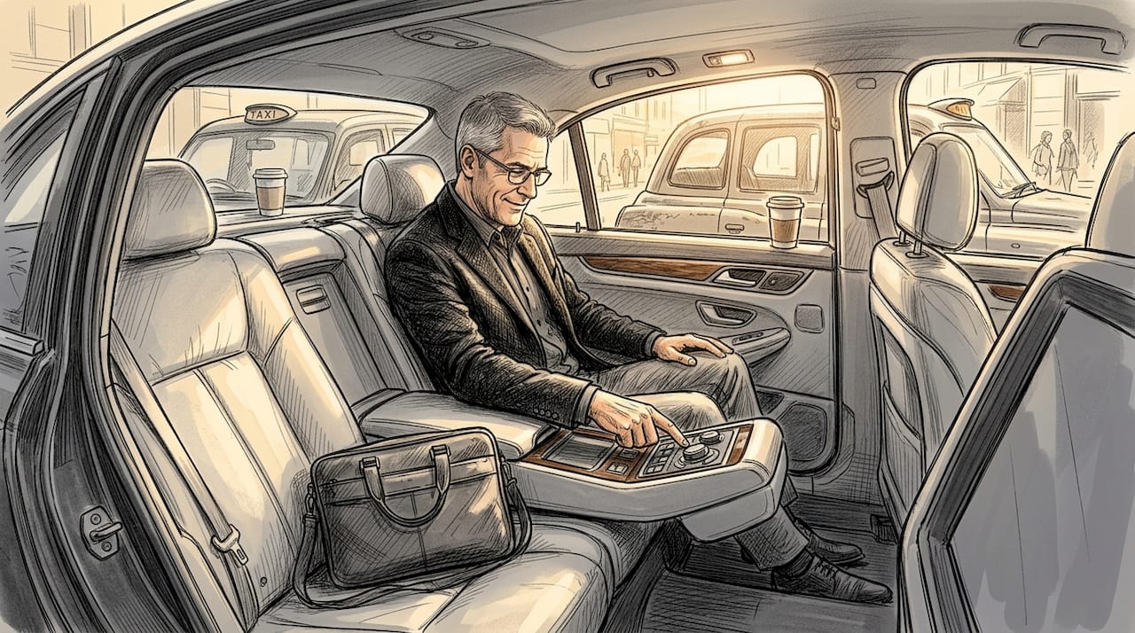 Premium taxi spacious interior vs standard taxi outside