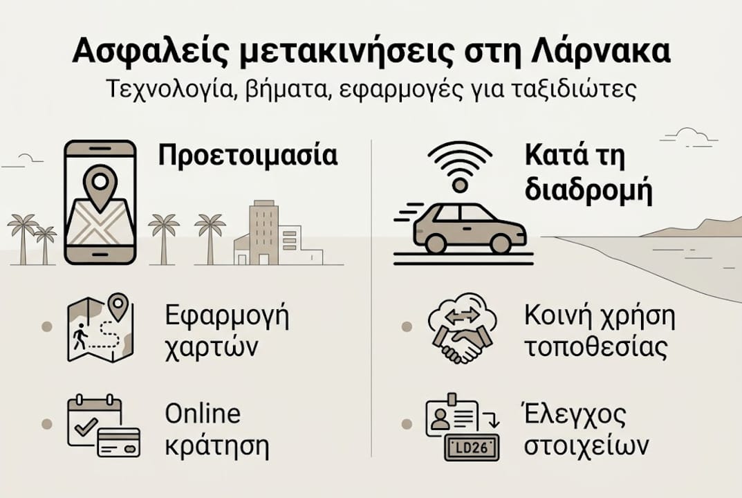 Εικονογραφημένος οδηγός για ασφαλή χρήση τεχνολογίας στα ταξίδια