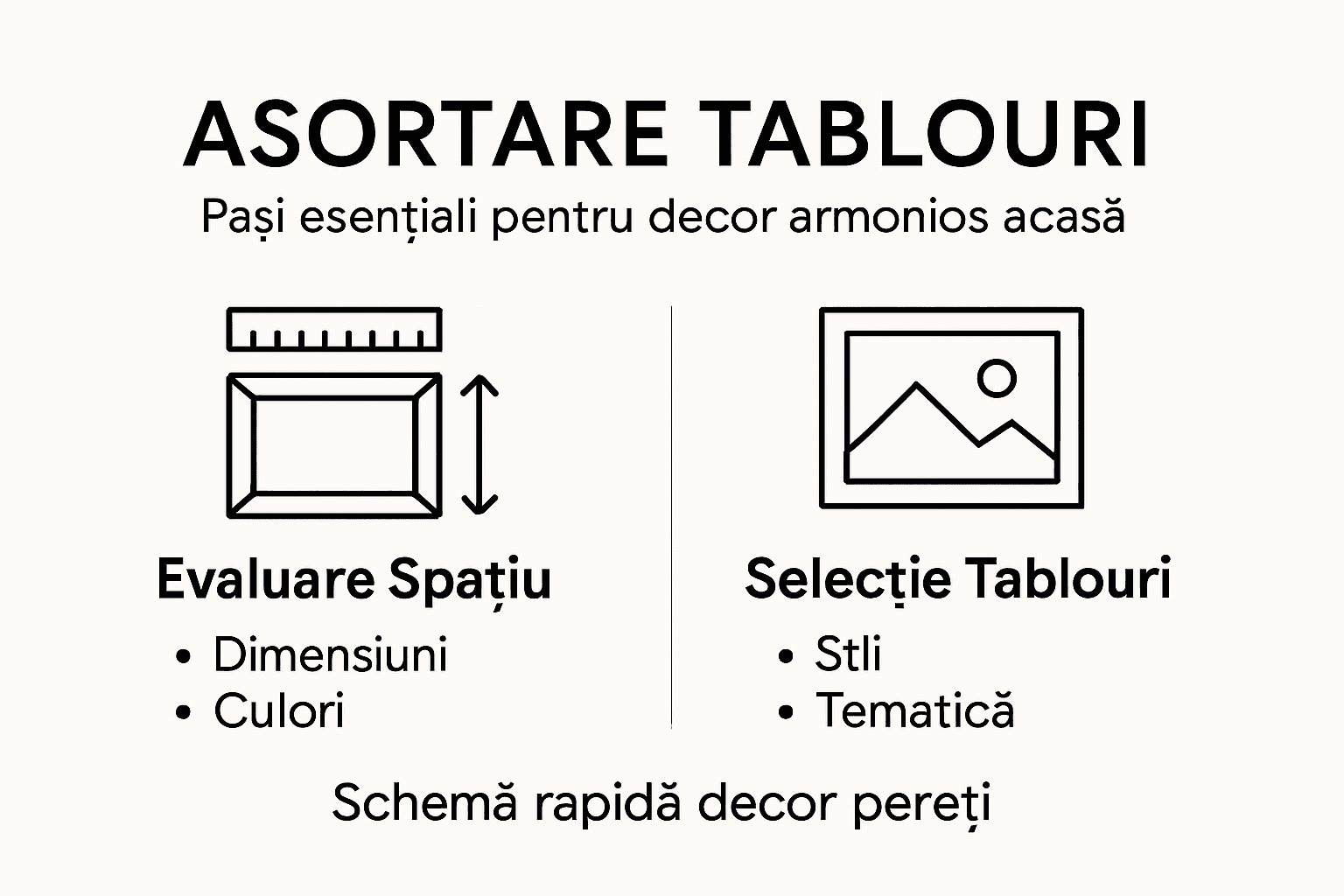 Infografic: Cum să compui un tablou cu o armonie perfectă – pașii esențiali