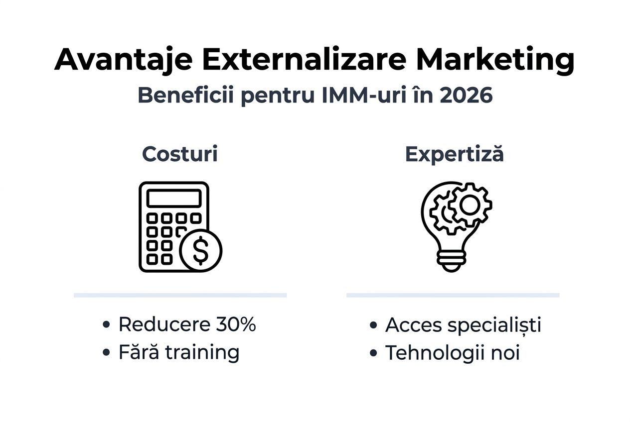Infografic: De ce merită să externalizezi serviciile de marketing digital