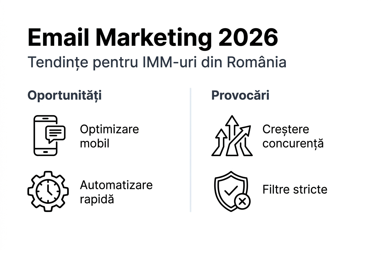 Infografic: principalele tendințe &icirc;n email marketing pentru IMM-uri &icirc;n 2026