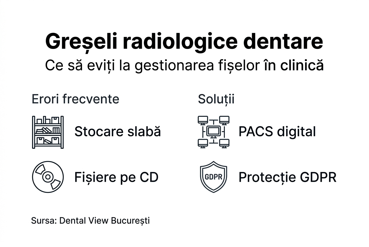 Infografic: Cum să organizezi eficient fișele radiologice dentare
