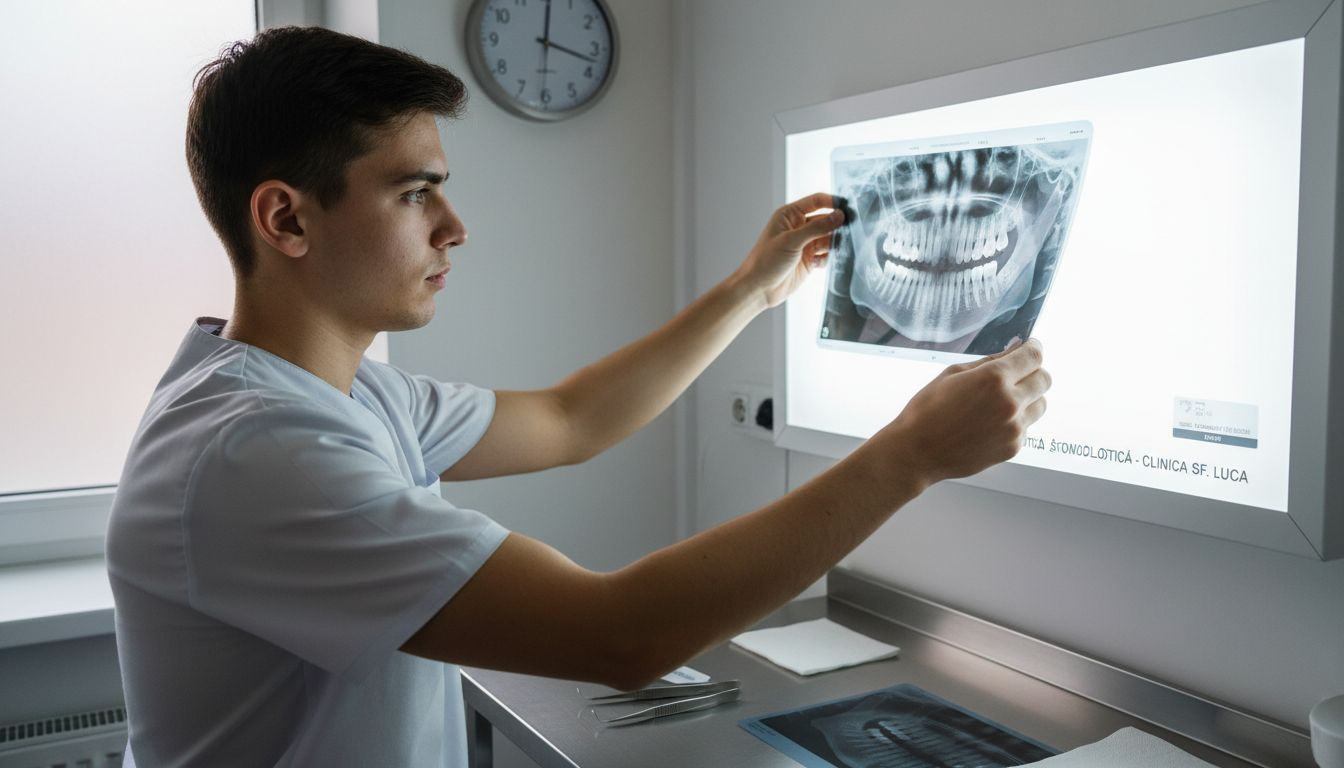 Evaluarea poziției rădăcinilor dentare pe radiografia panoramică