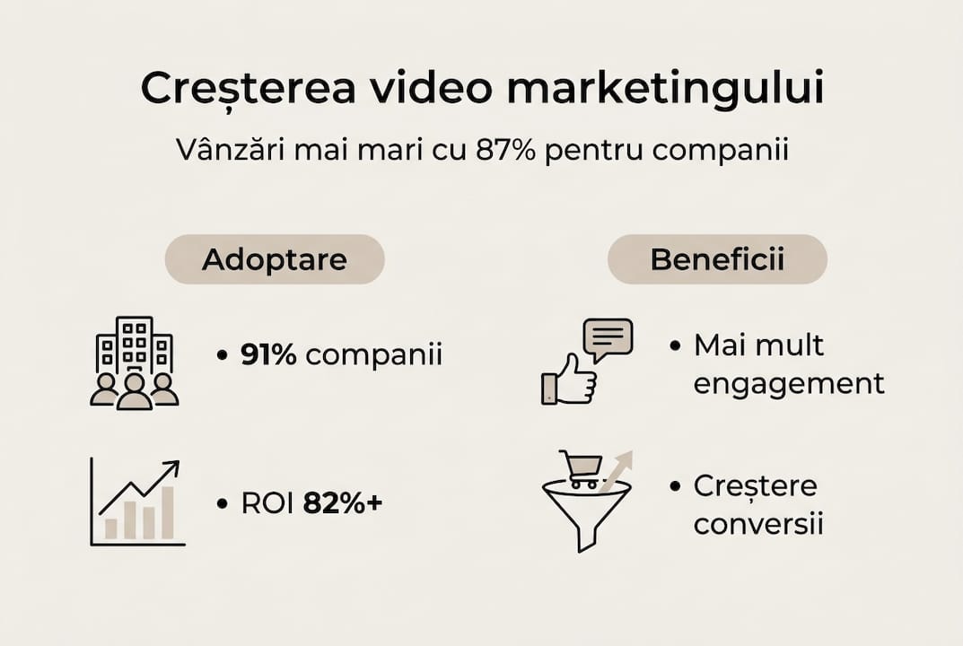 Infografic: Cum a evoluat marketingul video și ce avantaje aduce afacerilor
