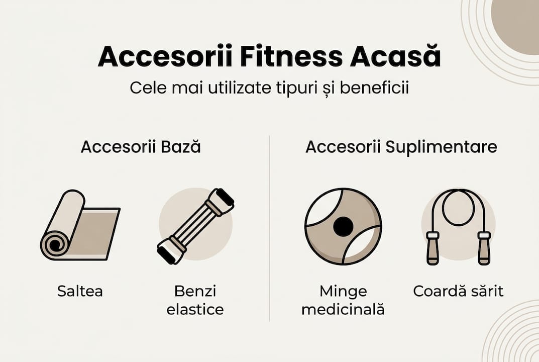 Infografic: Ce accesorii de fitness nu ar trebui să-ți lipsească din antrenamentele de acasă
