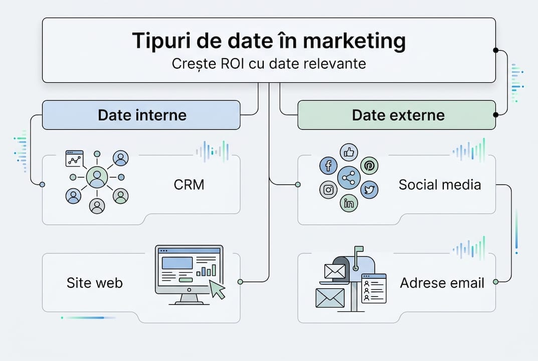 Infografic: cele mai relevante tipuri de date pentru măsurarea ROI în marketing