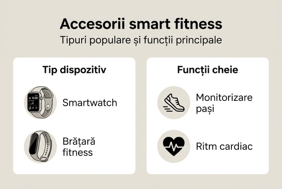 Infografic: cele mai populare tipuri de accesorii smart și rolul lor în viața de zi cu zi