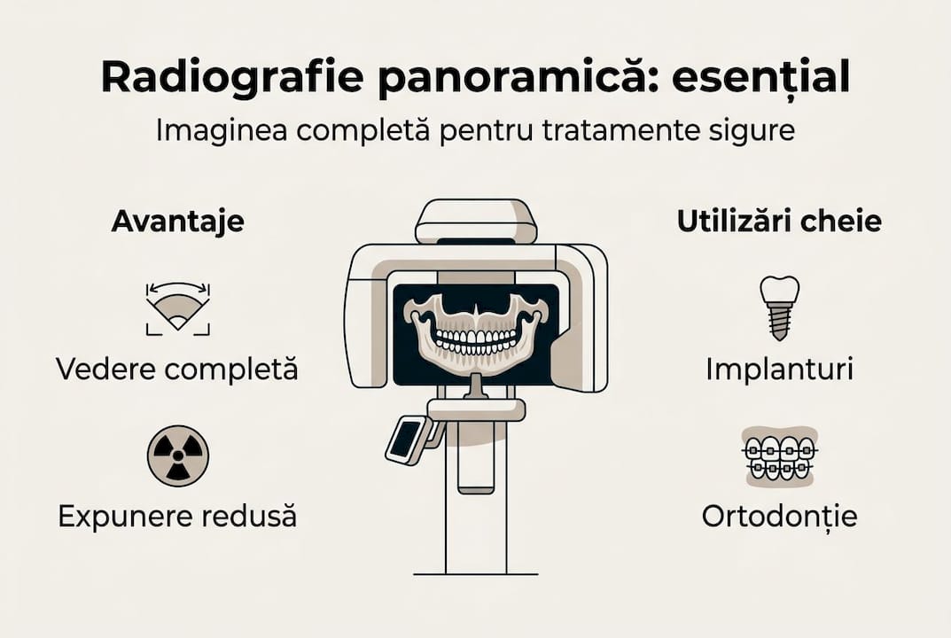 Infografic: ce este radiografia panoramică și în ce situații se folosește