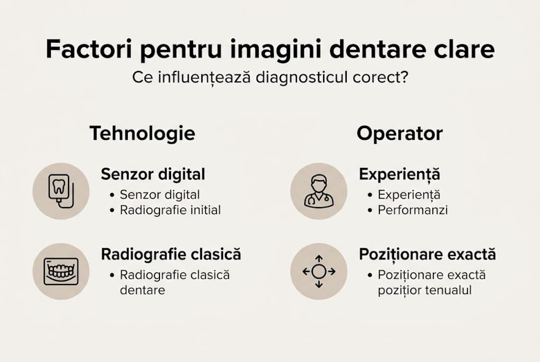 Infografic: Ce influențează calitatea imaginii în radiografiile dentare