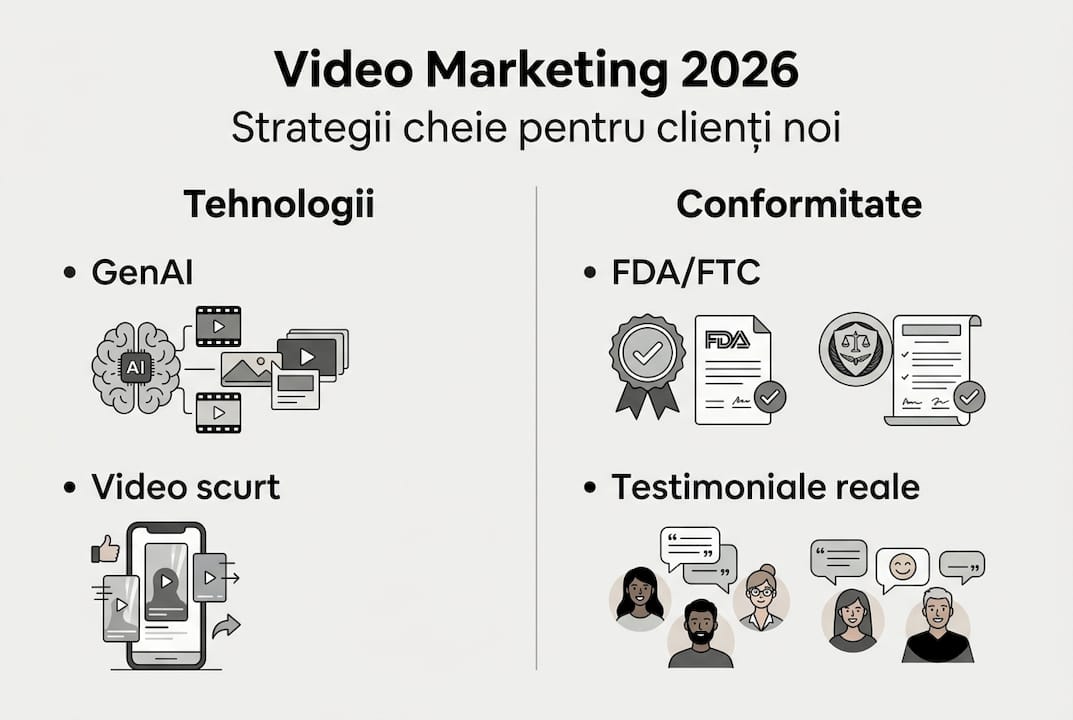 Infografic: Tactici eficiente de video marketing pentru 2026