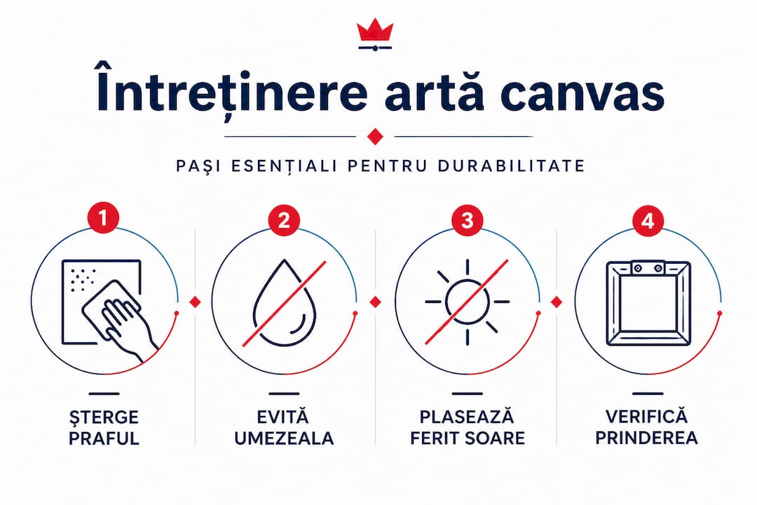 Infografic: cum să îngrijești și să păstrezi arta personalizată în cea mai bună stare