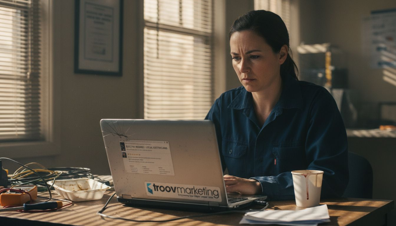 Business owner updating Google profile