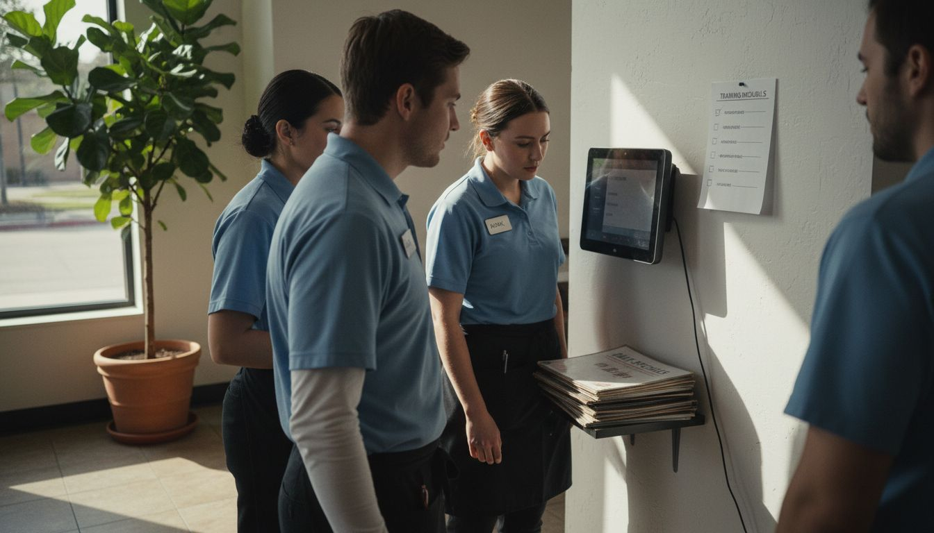 Staff training with restaurant POS system