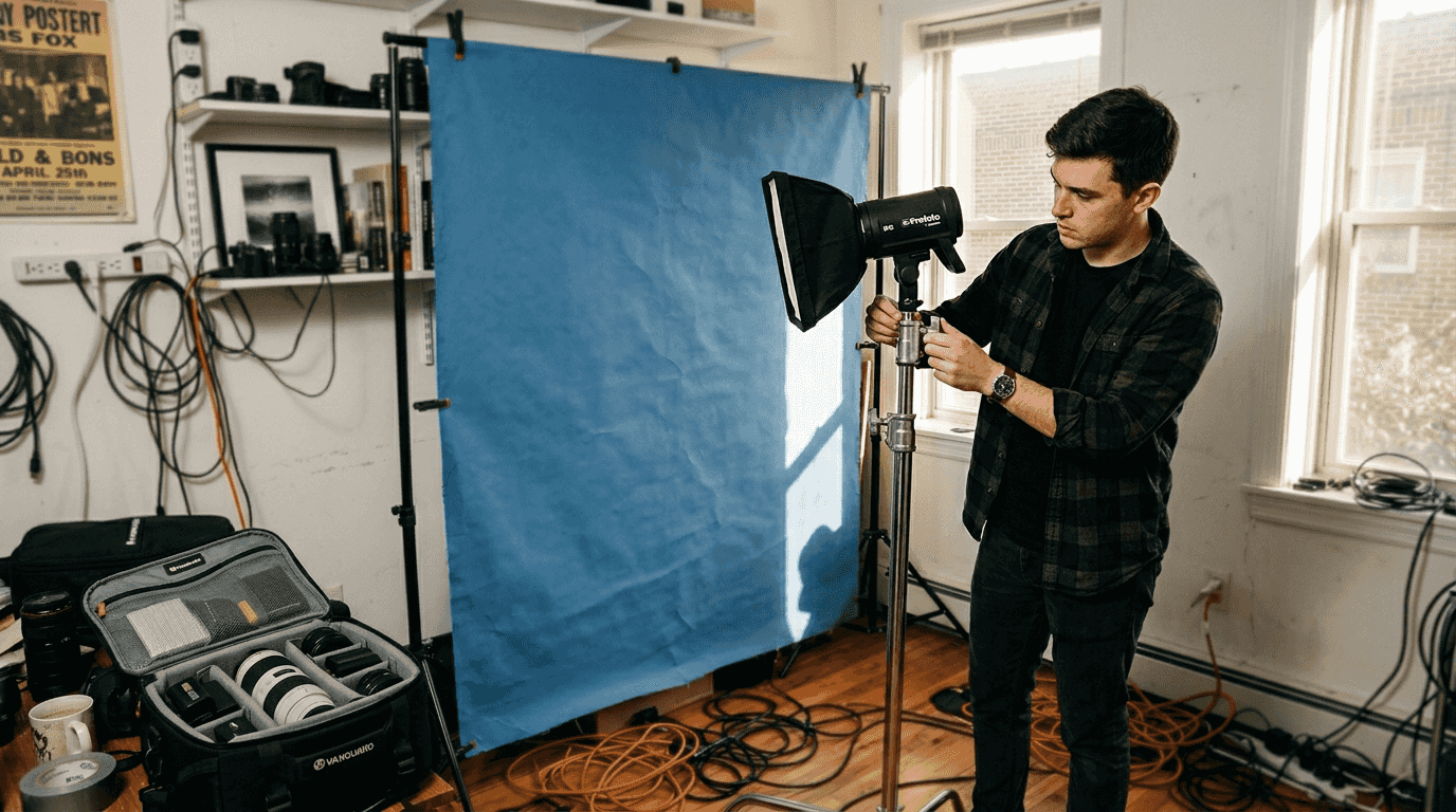 Assistant showing small backdrop light issues