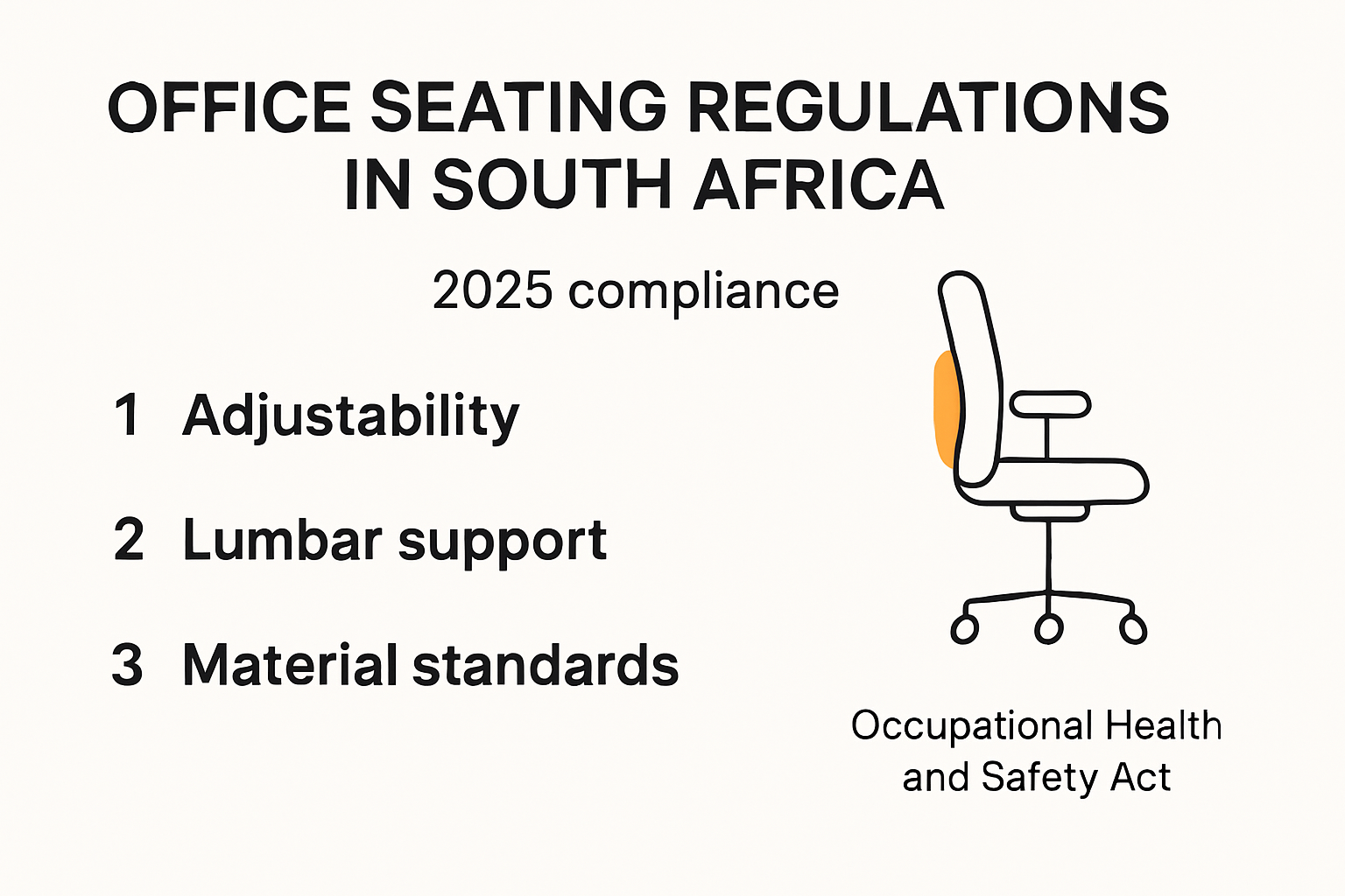 Summary of South Africa office seating regulations and compliance