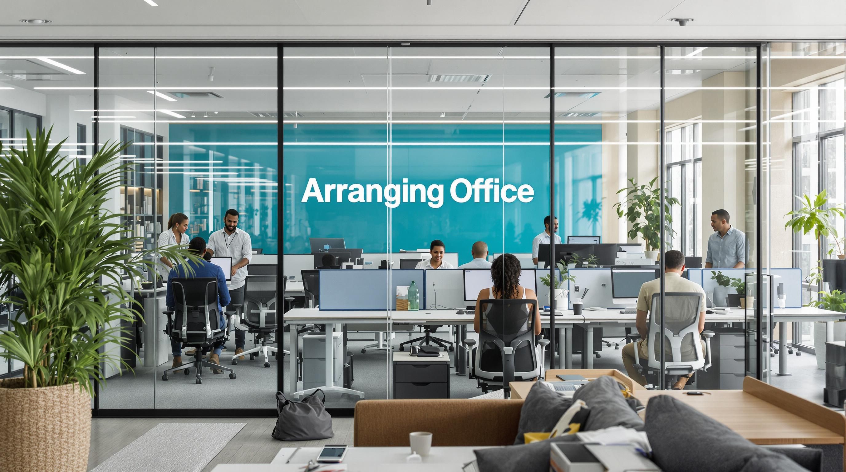 arranging office furniture