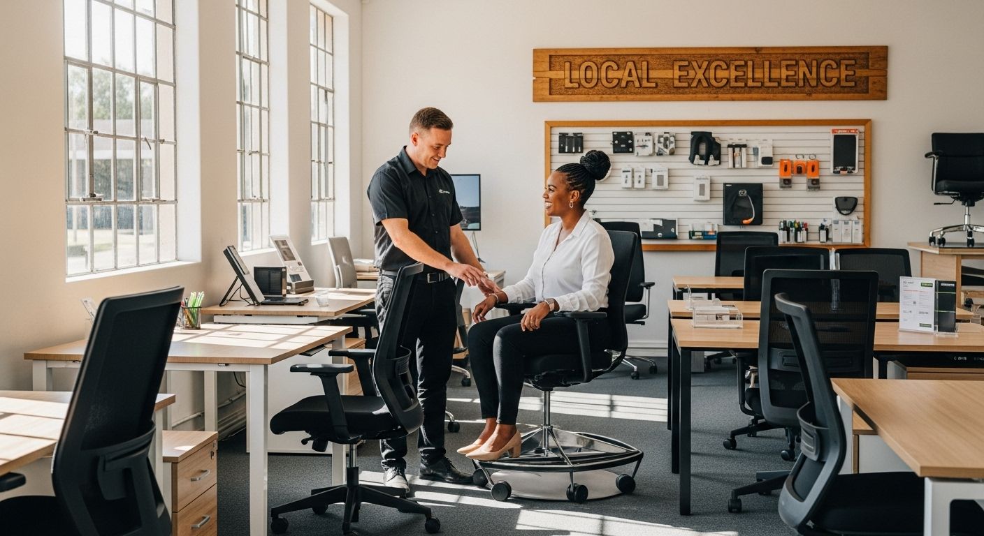 local office furniture showroom staff