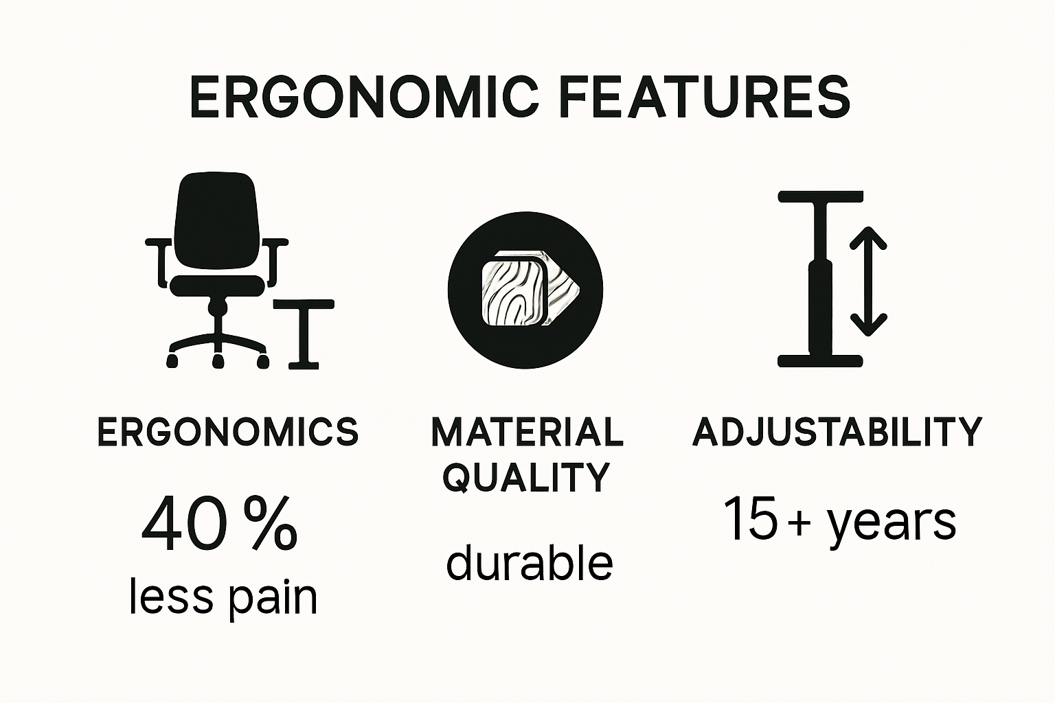 Comparison of office furniture features and durability
