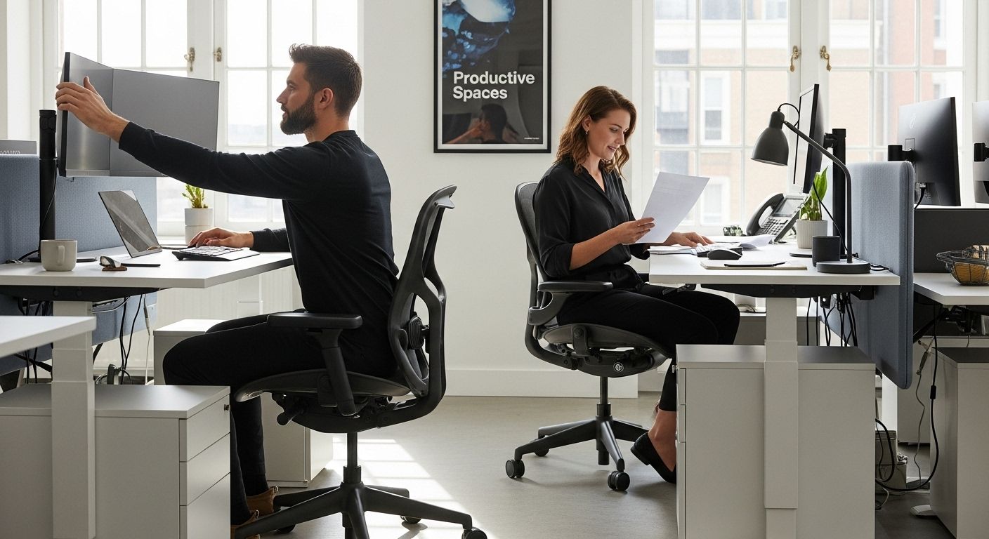 ergonomic office teamwork