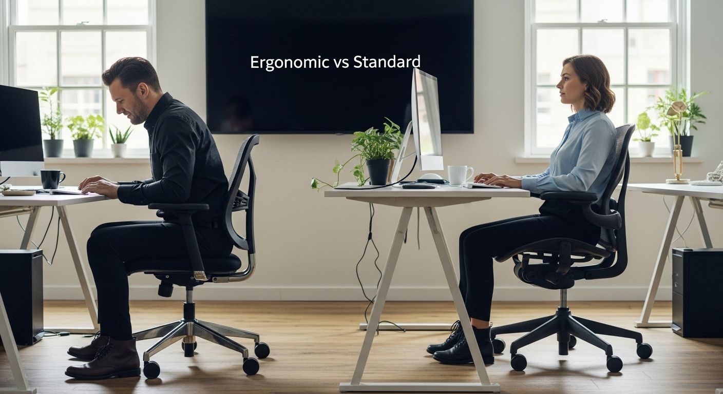 difference ergonomic vs standard chair
