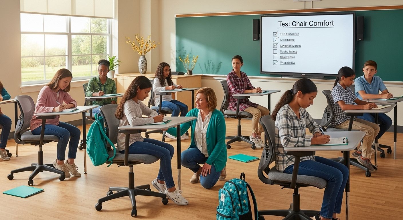 ergonomic chair testing classroom