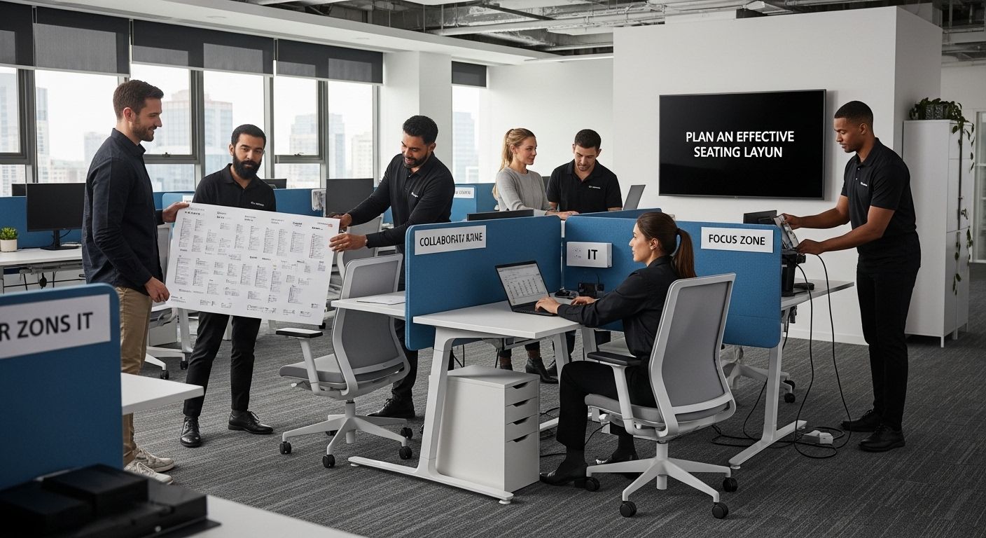seating layout implementation office