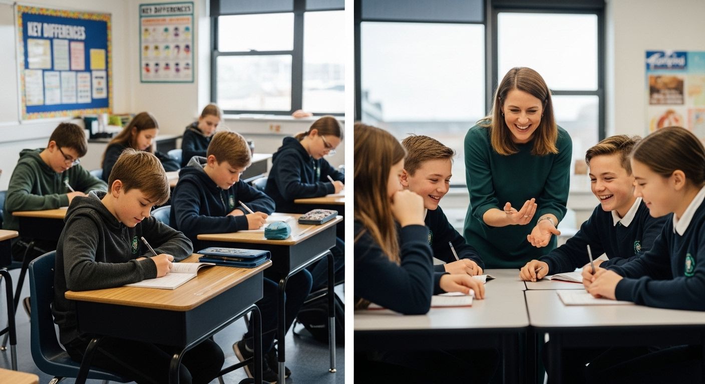 school desk vs table classroom