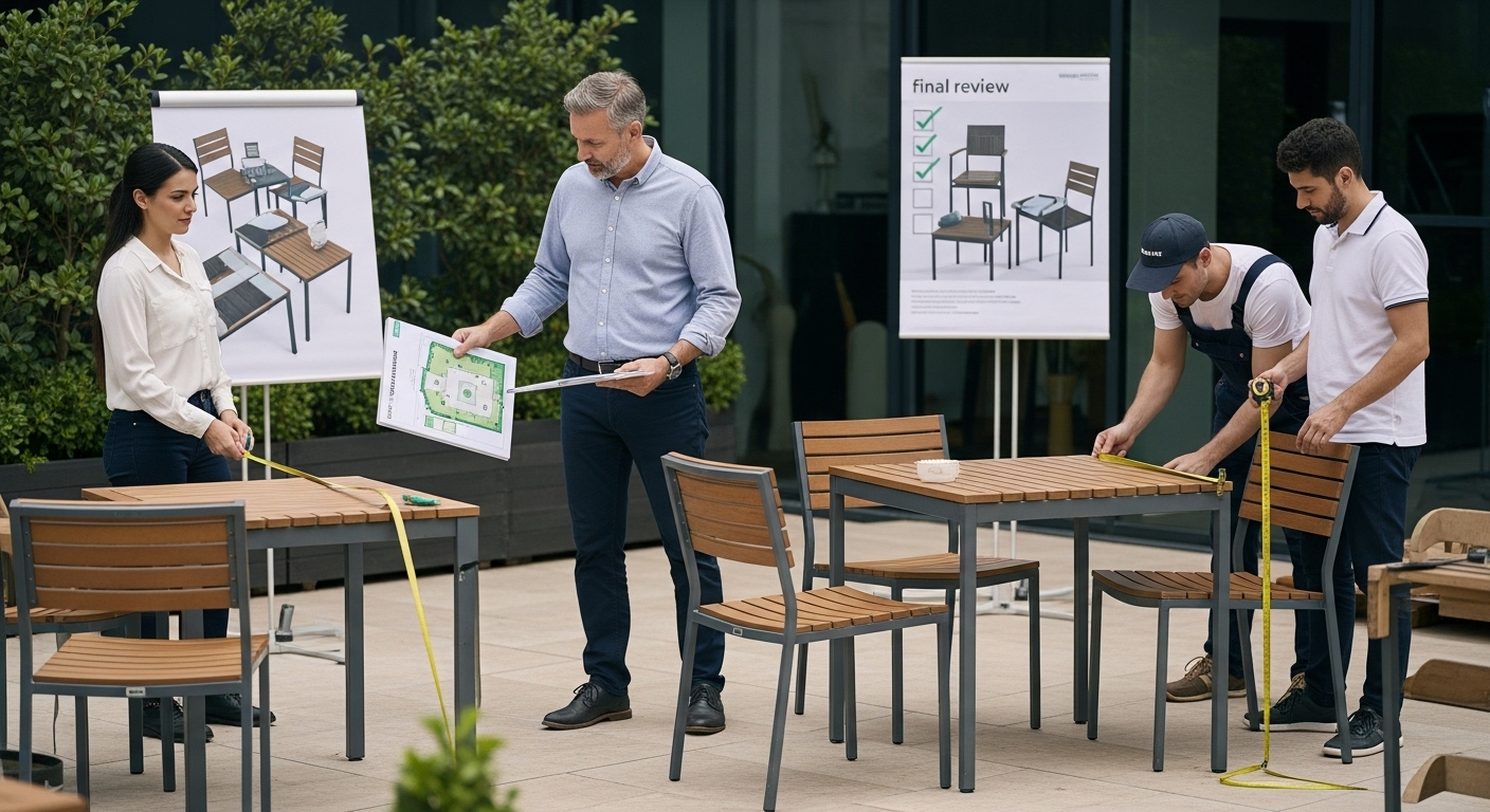 outdoor furniture installation