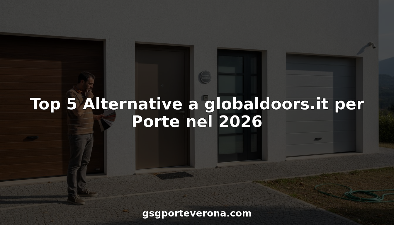 Un proprietario di casa valuta diverse soluzioni di porte di design all’ingresso della propria abitazione.