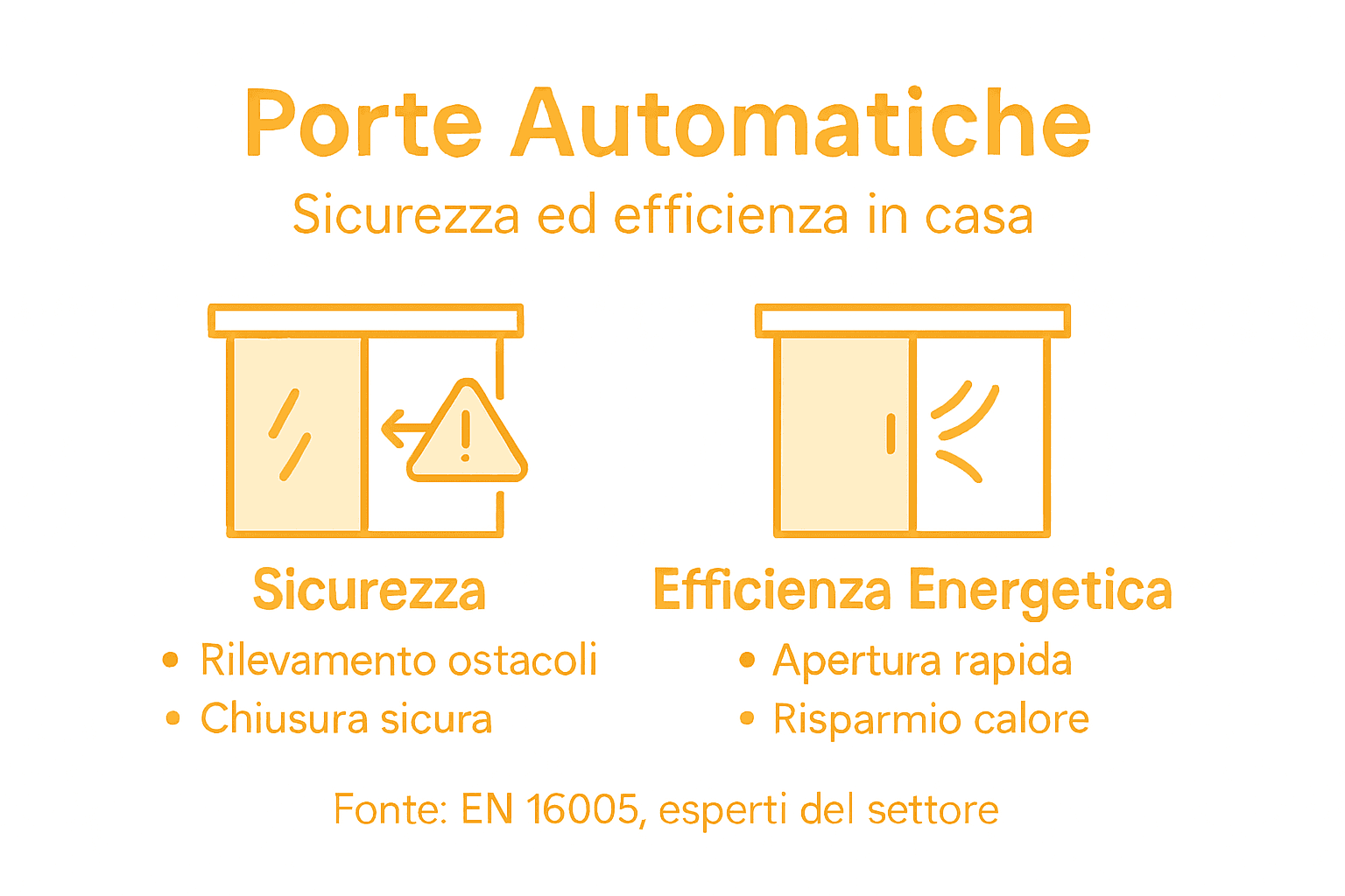 Infografica: tutti i vantaggi delle porte automatiche in termini di sicurezza ed efficienza