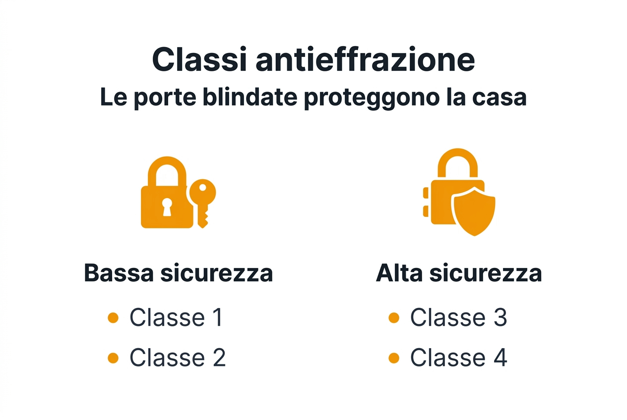 Guida illustrata alle casistiche di resistenza delle porte blindate