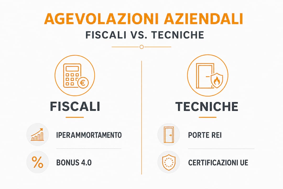Infografica: confronto tra incentivi fiscali e soluzioni tecniche