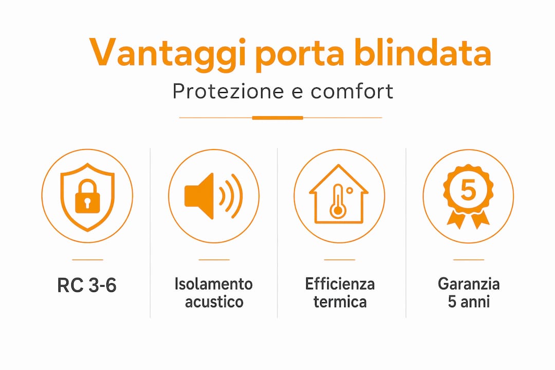 Infografica: tutti i benefici delle porte blindate per la sicurezza in casa