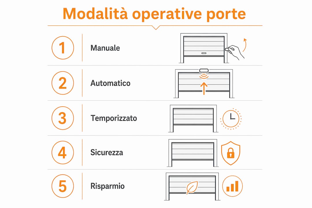Scopri come funzionano le porte automatiche: una guida visuale sulle diverse modalità di utilizzo