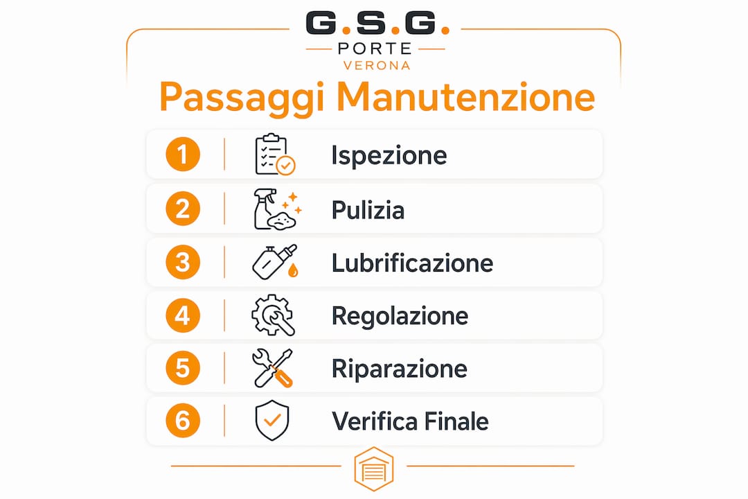 Guida illustrata ai passaggi fondamentali per la manutenzione delle porte condominiali