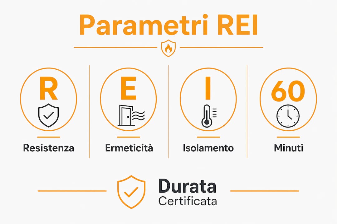 Guida visiva ai requisiti REI delle porte tecniche