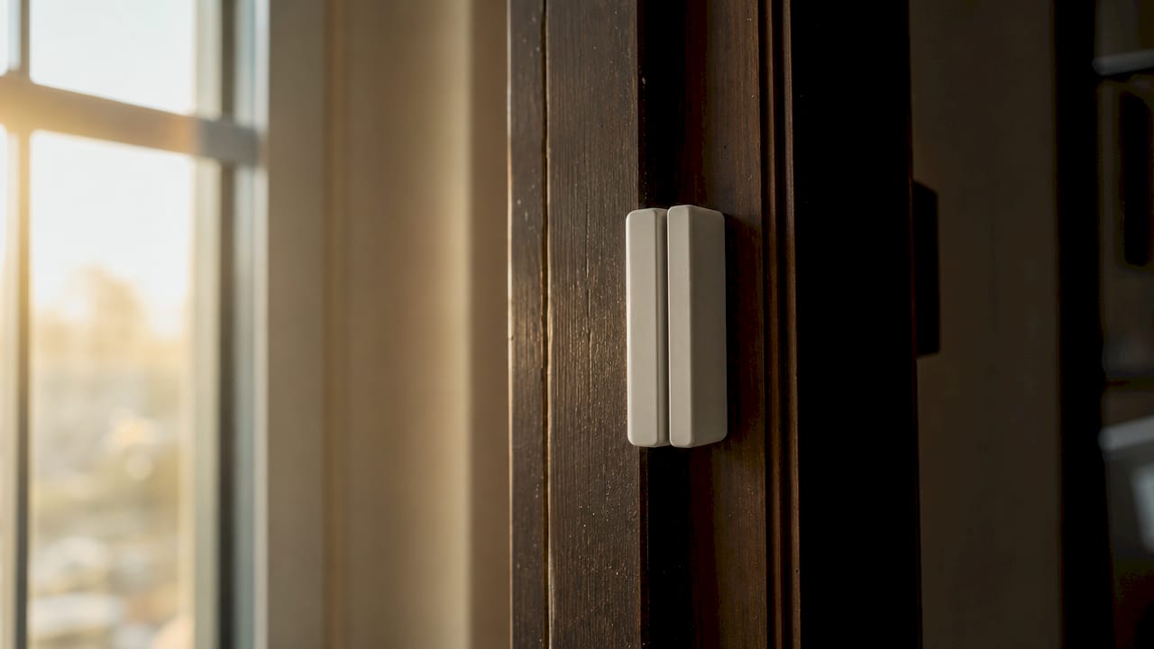Sensore magnetico reed per porta al primo piano