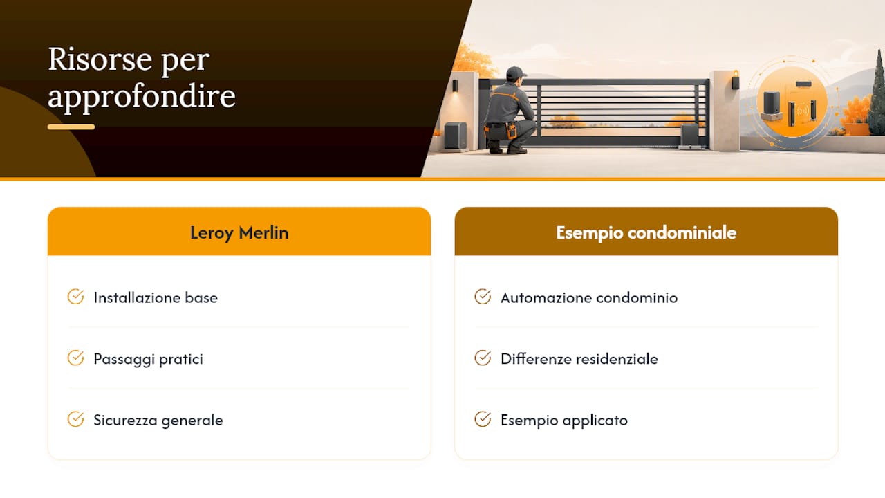 Risorse utili per approfondire — overview diagram