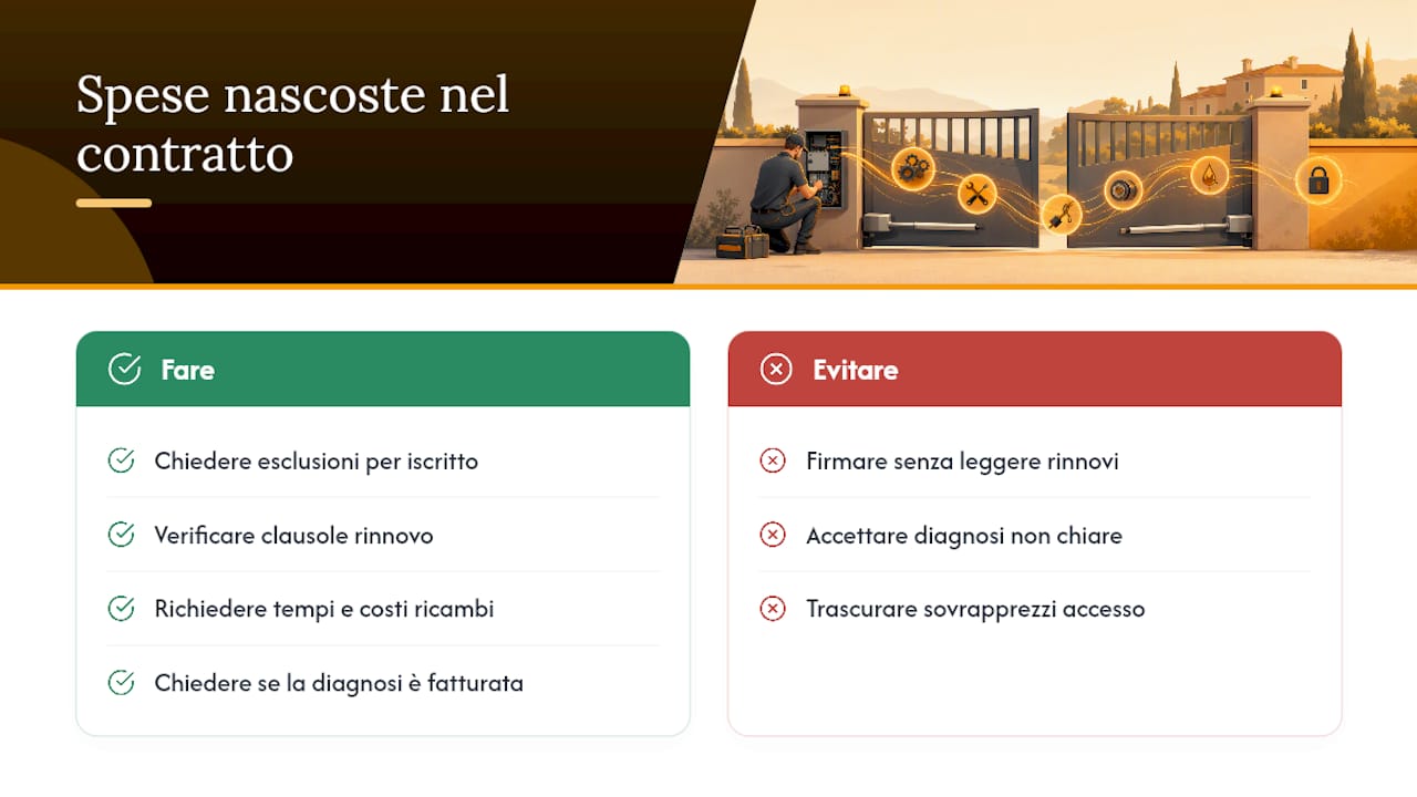 Le spese accessorie che nessun preventivo iniziale racconta — overview diagram