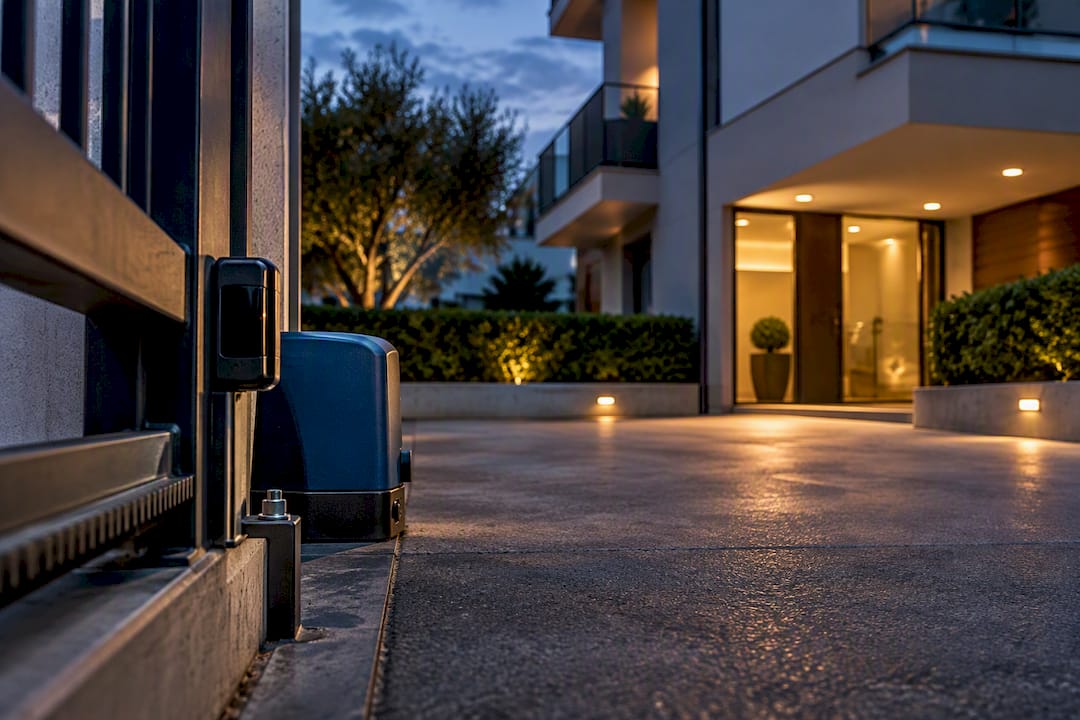 Accesso condominiale con cancello automatizzato