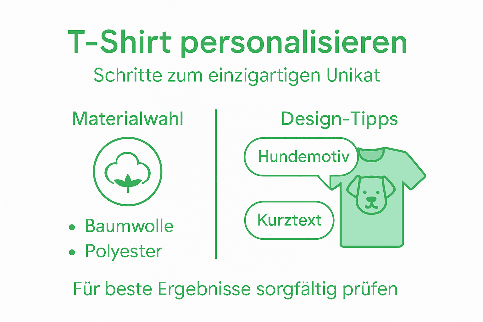 T-Shirt individuell gestalten: Die wichtigsten Schritte im Überblick (Infografik)