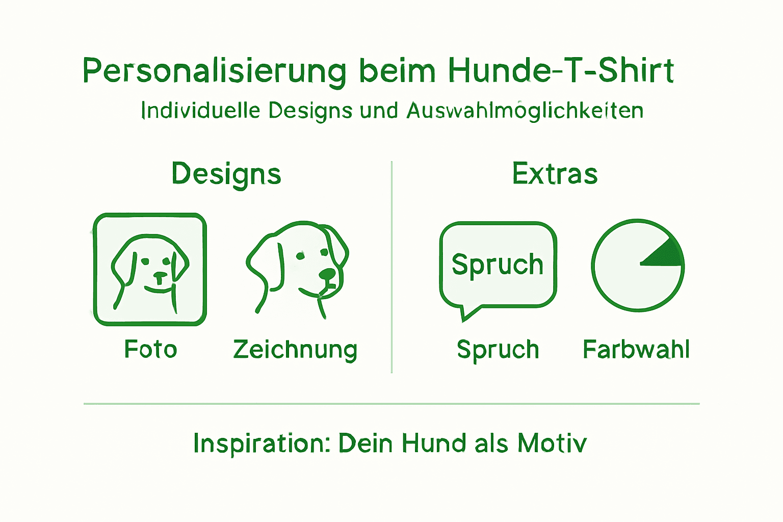 Infografik: So gestalten und personalisieren Sie das perfekte Hunde-T-Shirt